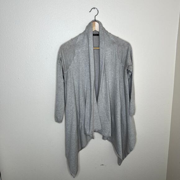 Zara Knit Open Drape Cream Cardigan Medium - Picture 1 of 12